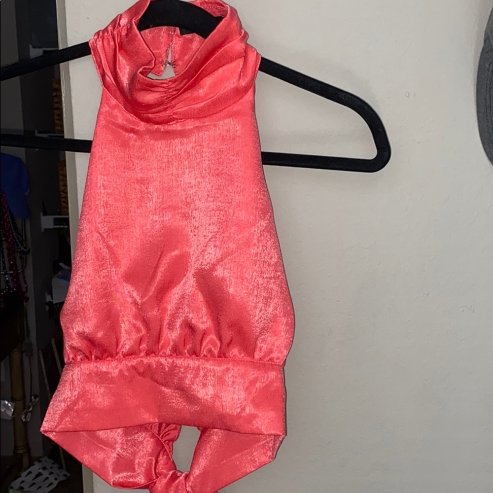 Nasty gal silk halter
